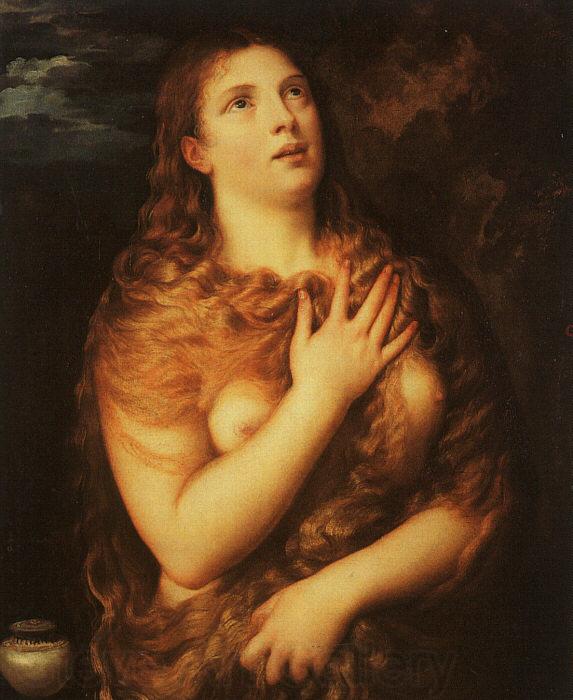  Titian Mary Magdalene Norge oil painting art